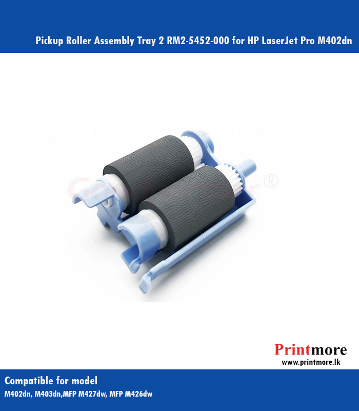 RM2-5452-000 - Pickup Roller Assembly Tray 2 for HP LaserJet Pro M402dn, M403dn,MFP M427dw, MFP M426dw